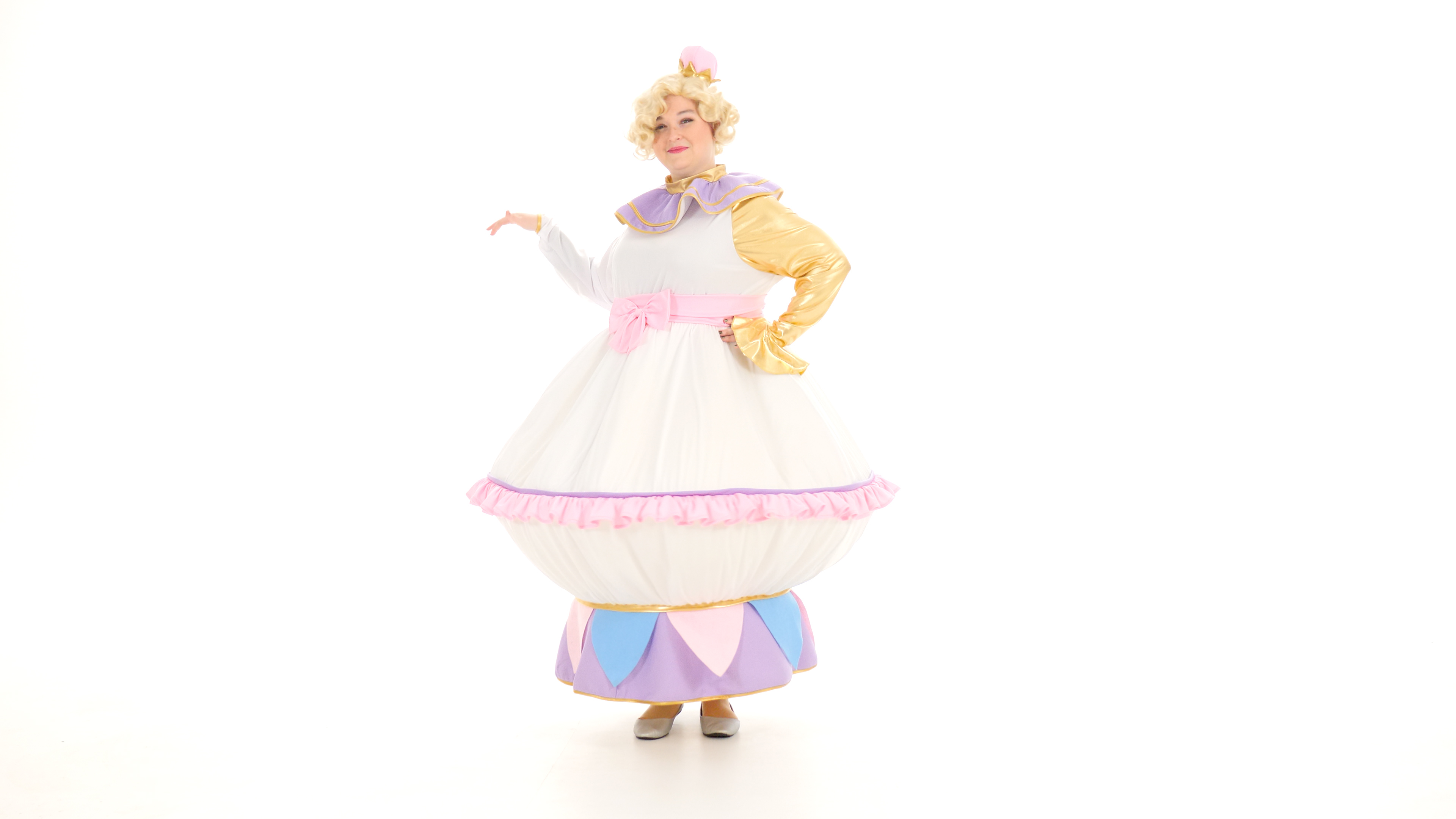 FUN1384PL Plus Size Beauty and the Beast Mrs. Potts Costume